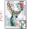 Diamond Embroidery Colorful Animal Deer 5D DIY Diamond Painting Cross Stitch Rhinestone