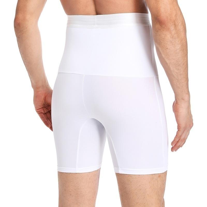 Mens Slimming Underwear Waist Trainer Cinchers Boxer Briefs Tummy Control Shaper Compression Shorts