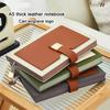 A5 High-grade Leather Student Subject Notebook, Business Meeting Record Book, Thickened Work Notepad, Buckle Diary