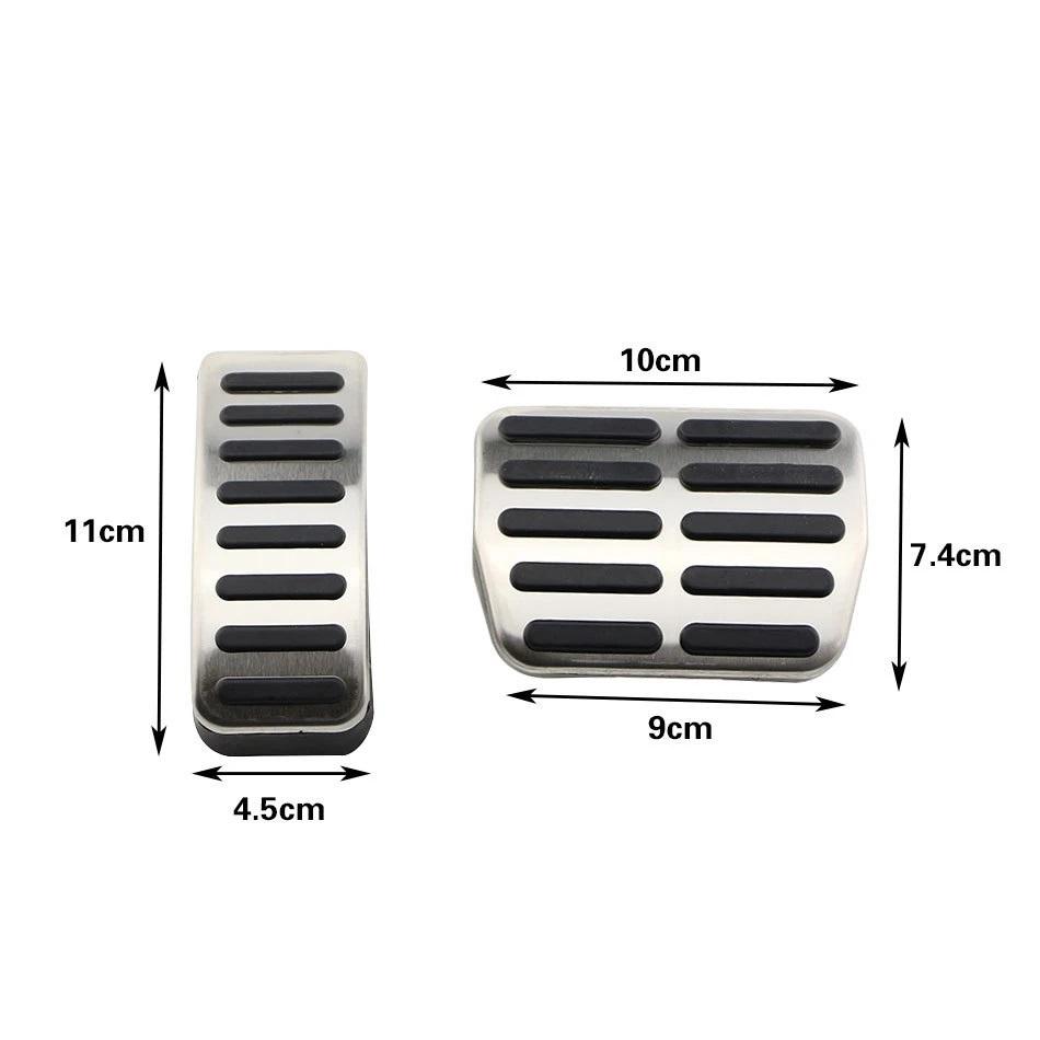 Stainless Car Pedal Cover For Volkswagen VW Ibiza 6K 6L 6J Skoda Fabia Polo 9N 6R Bora Golf MK4 IV Clutch Gas Brake Pedals Pads