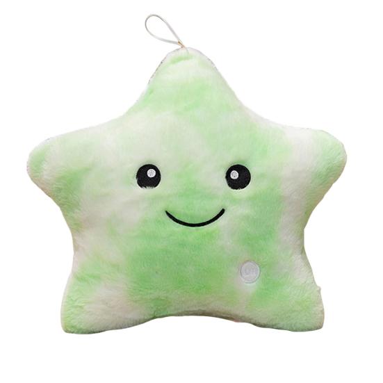 Twinkle Star Pillow Stuffed Star LED Light Up Cushion Glowing Star Throw Pillow Night Light Kids Sensory Plush Toy for Children