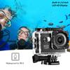 Экшн-камера 1080P/30FPS WiFi 2.0" 170D 4K Подводная водонепроницаемая камера для видеосъемки на шлеме Спортивные камеры для спорта на открытом воздухе Мини-камера