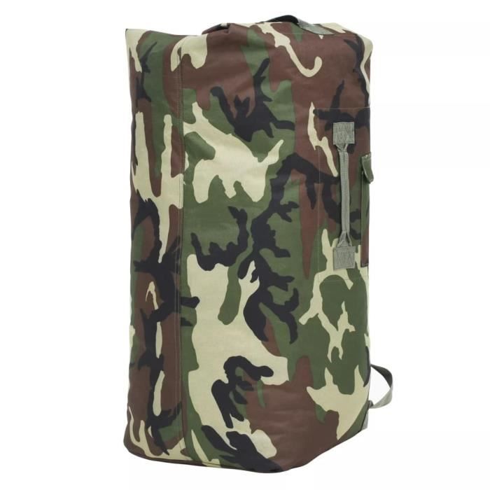 Sac de sport - vidaXL - Camouflage - 85 L - Résistant à la déchirure - Idéal pour randonnée