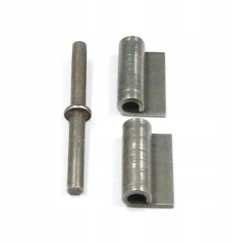 Black hinge with welding wings 80x30x3x8mm