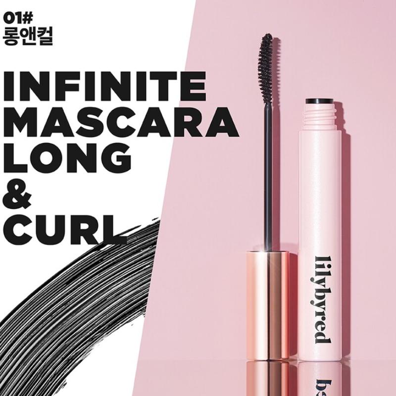 lilybyred С 9 утра до 9 вечера Тушь для ресниц Infinite (01 Длинные и завитые) 7g