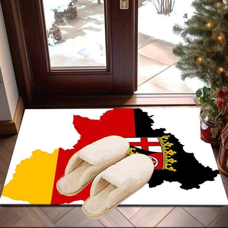 Germany Flag And Map Area Rug Office rug, Chair Rug, Decor Carpet Livingroom bedroom Mat, Large Size Fan gifts Christmas gifts