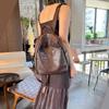 Women's Fashion Soft Leather Large Capacity Women's Backpack High-grade Sense Travel Bag