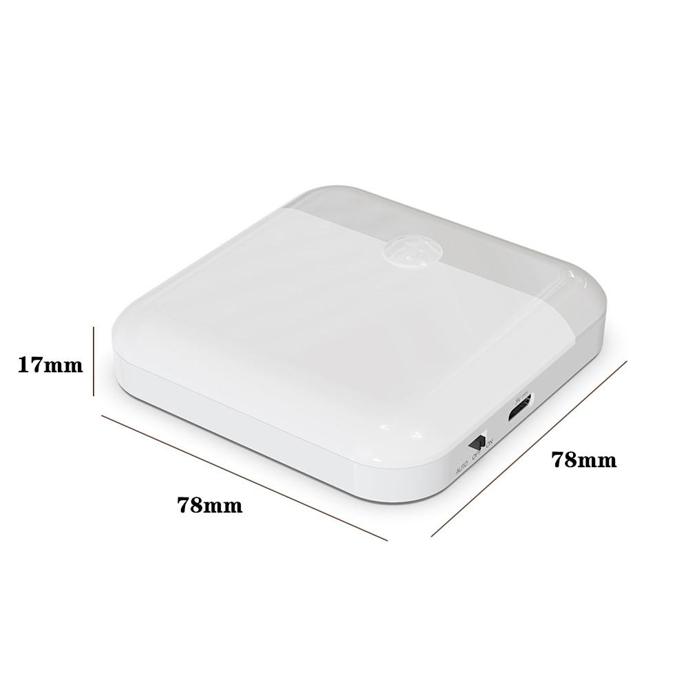 USB перезаряжаемый диммируемый ночник умные ночные светильники датчик движения беспроводное светодиодное освещение для шкафа внутреннее освещение