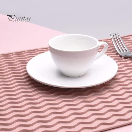 Коврик для сушки посуды, толстый нескользящий силиконовый термостойкий сливной коврик для кухонной стойки