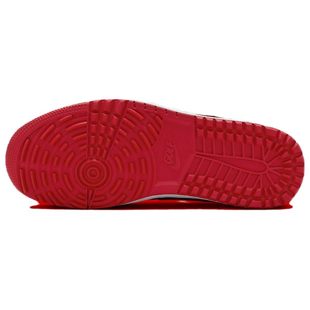 Кроссовки унисекс Air Jordan 1 Mule Golf Bred черно-белые университетско-красные FJ1214-001
