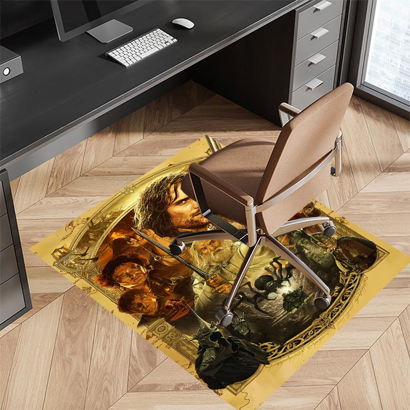 The Lord of the Rings Printed Absorbent Washable Carpet, Non-Slip Bathroom Mats, Kitchen Rugs, Yoga Mat,Living Room Entrance, Camping Picnic Rugs