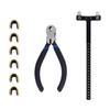 Archery Adjustment Tool Bow String Nocking Points Pliers T Squares Tuning Ruler for for Recurve and