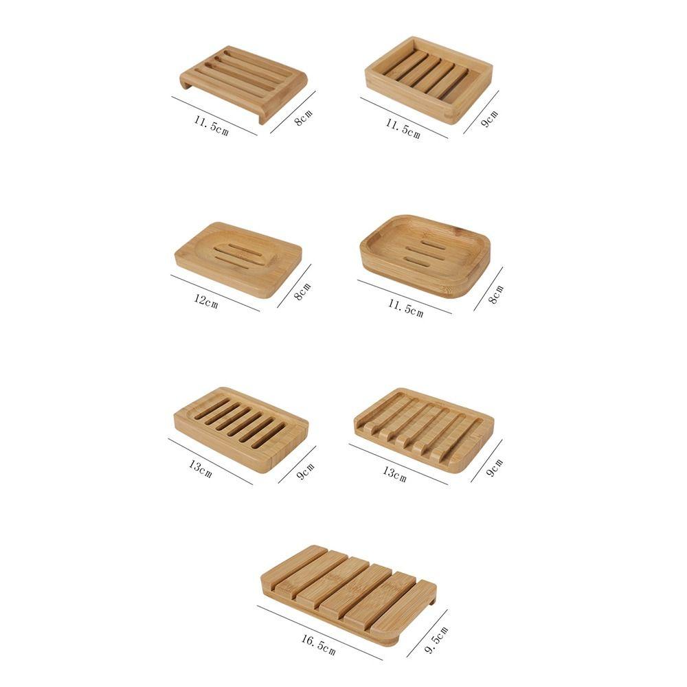 Multiple Styles Soap Box Bamboo Storage Rack Reusable Storage Box Home
