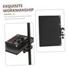 Toyvian 2-Piece Sound Card Tray Holder Audio Accessory with Music Stand Tray, Headphone Stand, Clip Shelf, Microphone Stand Tray, and Microphone Holde