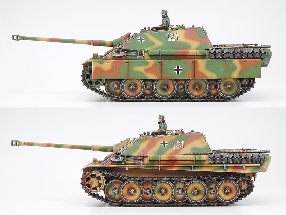Tamiya Серия военных миниатюр 203 Немецкий Jagdpanther Позднего производства Танк-истребитель Пластиковая модель 35203 Нет. 1/35
