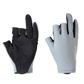 SHIMANO Sensitive Gloves 3 Cut Gray XL GL-006V