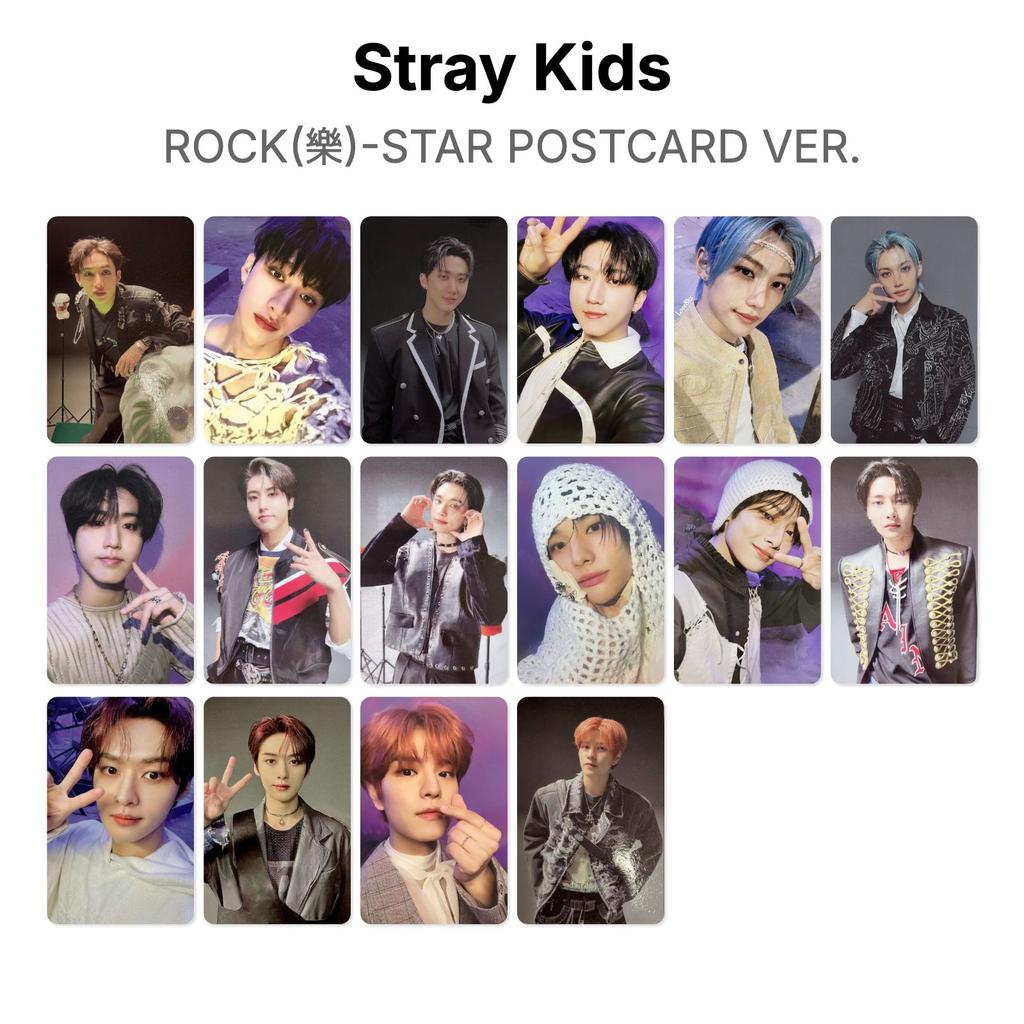 Stray Kids ROCK()-ЗВЕЗДНАЯ ОТКРЫТКА ВЕР. Официальная фотокарта