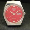 АВТОМАТИЧЕСКИЕ 6309A ВИНТАЖНЫЕ SEIKO 5 ЯПОНИЯ МУЖСКИЕ ЧАСЫ С ЦИФЕРБЛАТОМ КРАСНОГО ЦВЕТА a701652-5