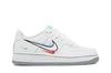 Kids' Sneakers Nike Air Force 1 Low Multi Swoosh (GS) White/Light Green Spark-Aluminum