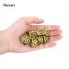 7 Pcs Golden Black Hand Metal Dice Solid Metal Polyhedral Dice Set Suitable for Role-Playing RPG  Board Game Card Game