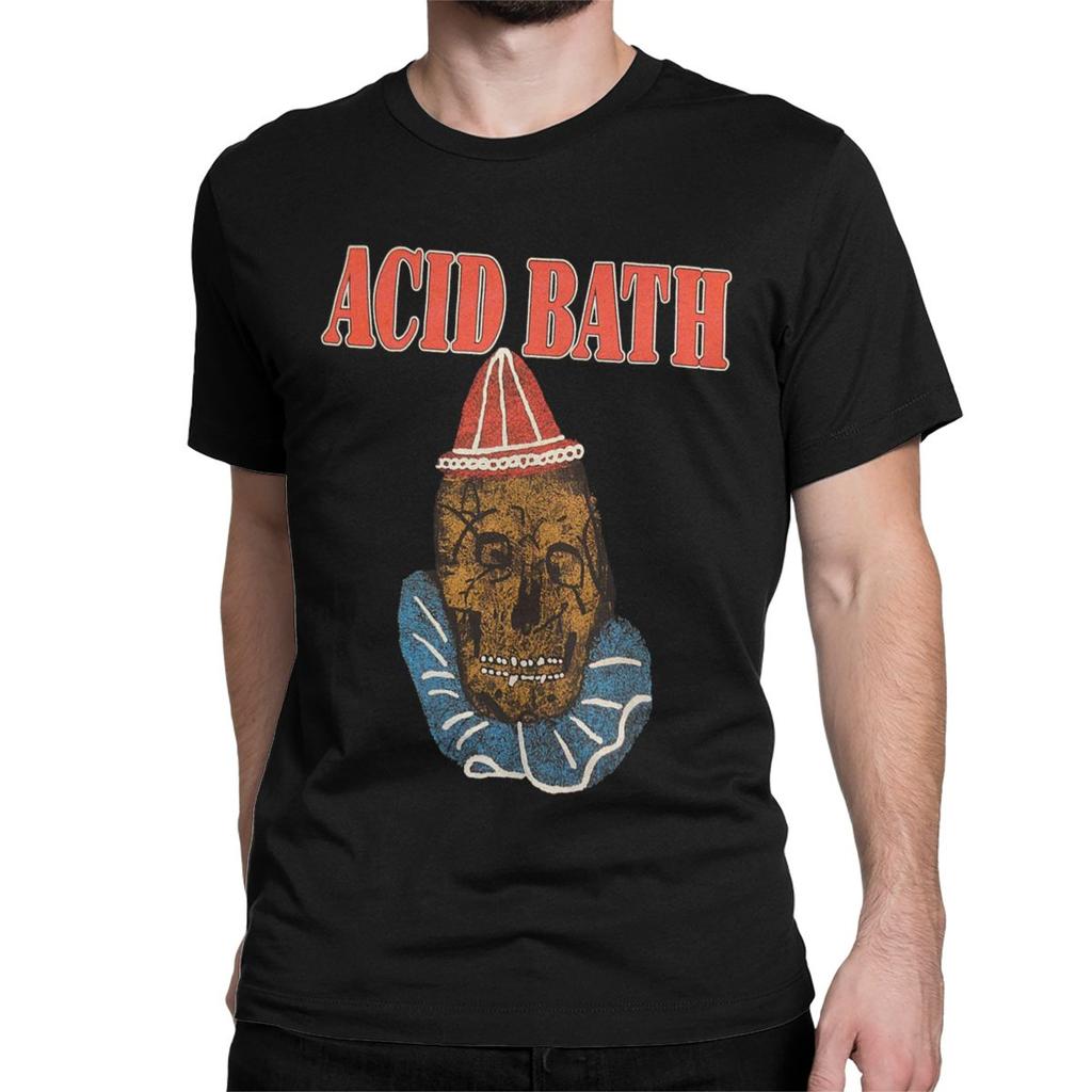 Мужские футболки Acid Bath Vintage 100% Хлопок Футболка с коротким рукавом Круглый вырез Одежда 5XL