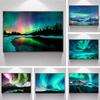 Исландия Aurora Borealis фотография постер холст живопись Северное полярное сияние природа пейзаж настенные художественные фотографии домашний декор
