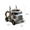 9 унций Кружка для кофе в виде грузовика, модель ручной работы, пивной бокал для мужчин, бокал для вина в форме полуприцепа, чашка для воды, кофейная чашка с орнаментом
