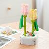 64 Styles Rose Flower Building Block Flower Eternal Bouquet Prickly Pear Model Plant Decoration Educational Toy For Kids Gift