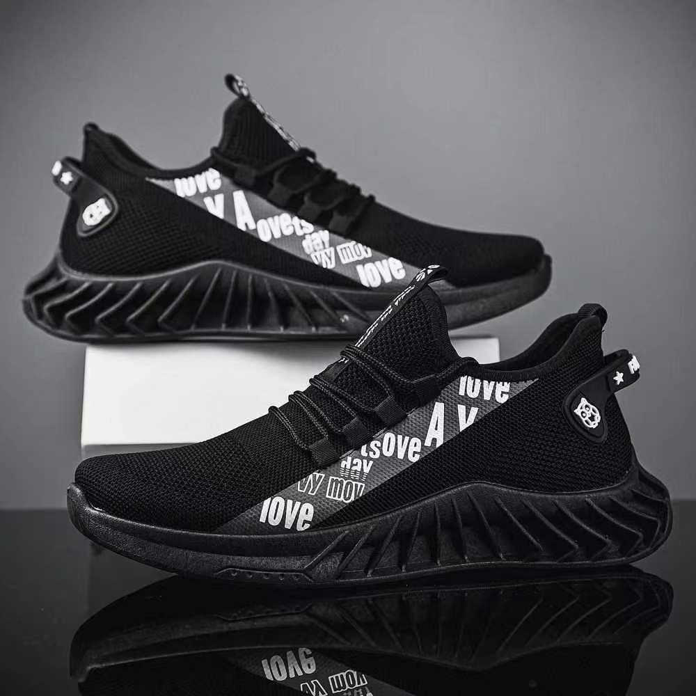 Fashion Black Lace Up High-top Sneakers Sports Tennis Man Running Shoes Boot Without Heel Items Vip New Super Comfortable Due To