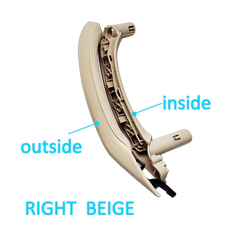 Подлокотник для внутренней двери с левым рулем и правым рулем, внутренняя ручка с кожаным чехлом, полный комплект в сборе для BMW X3 X4 F25 F26