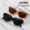 Retro Triangular Cat Eye Sunglasses Fashionable Decoration Glasses Riding Beach Travel Party UV Resistant Street Photography