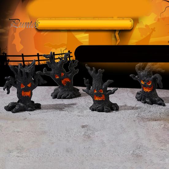 1/4 шт. Хэллоуин жуткое дерево фигурка призрак пень смола статуя скульптура Крытый открытый сад настольное украшение орнамент