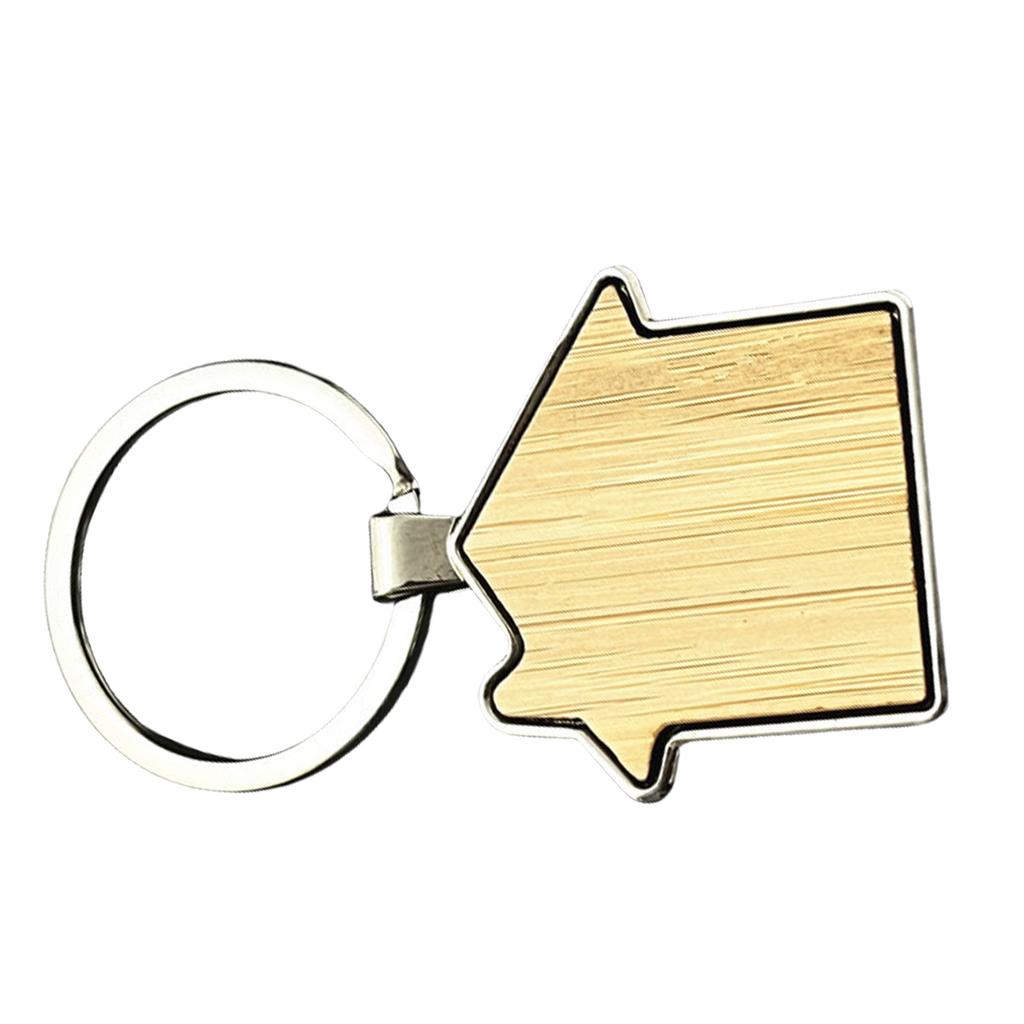 Bamboo Keychain Elegant Pendant for Car Home and Motorcycle Accessories Ornament for Bags Wallets and Backpacks