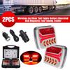 Wireless Magnetic Trailer Light IP67 Waterproof Tail Lamp Rechargeable LED Stop/Turn/Tail Lights Kit for Truck Trailers RVs Boats