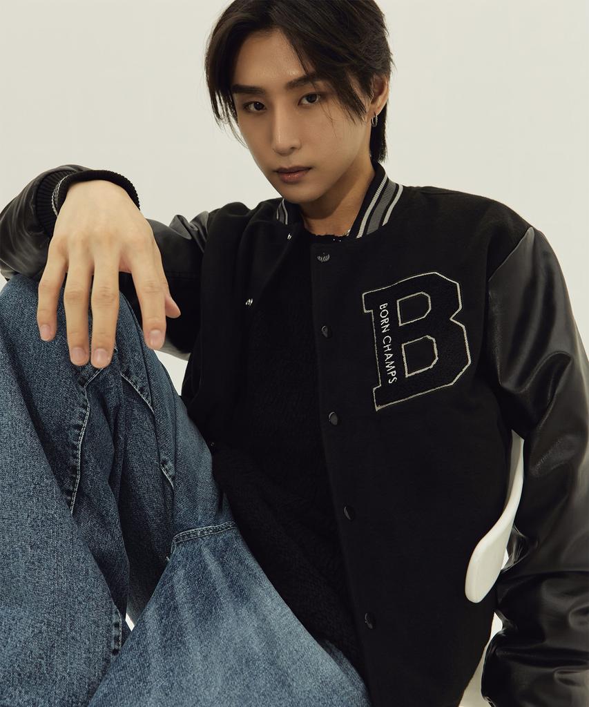 Born Champs [3 Цвета]Varsity Jacket Chmps с Логотипом Глобуса B22Ft13