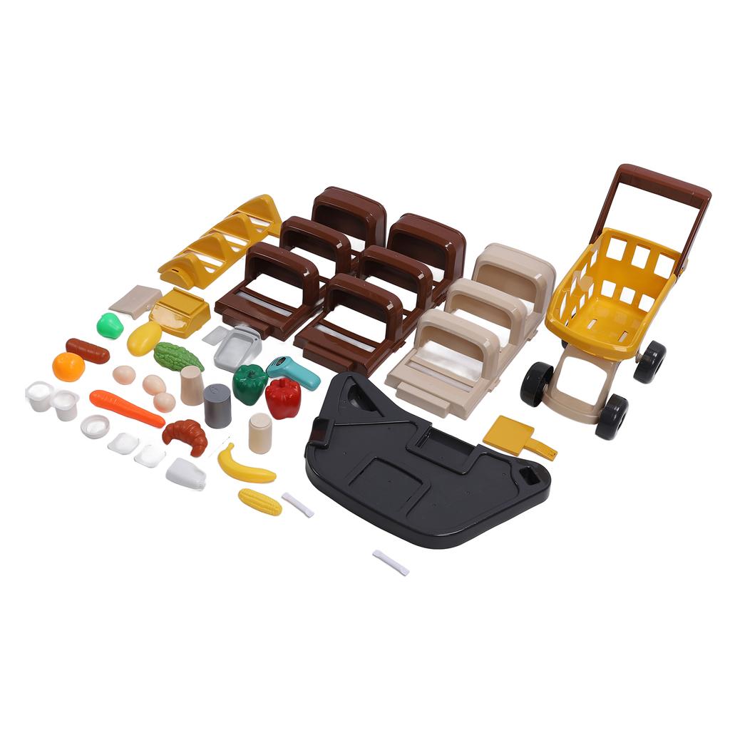 Игровой набор «Детский супермаркет с наличными» и рабочим сканером для регистрации и покупки продуктов питания