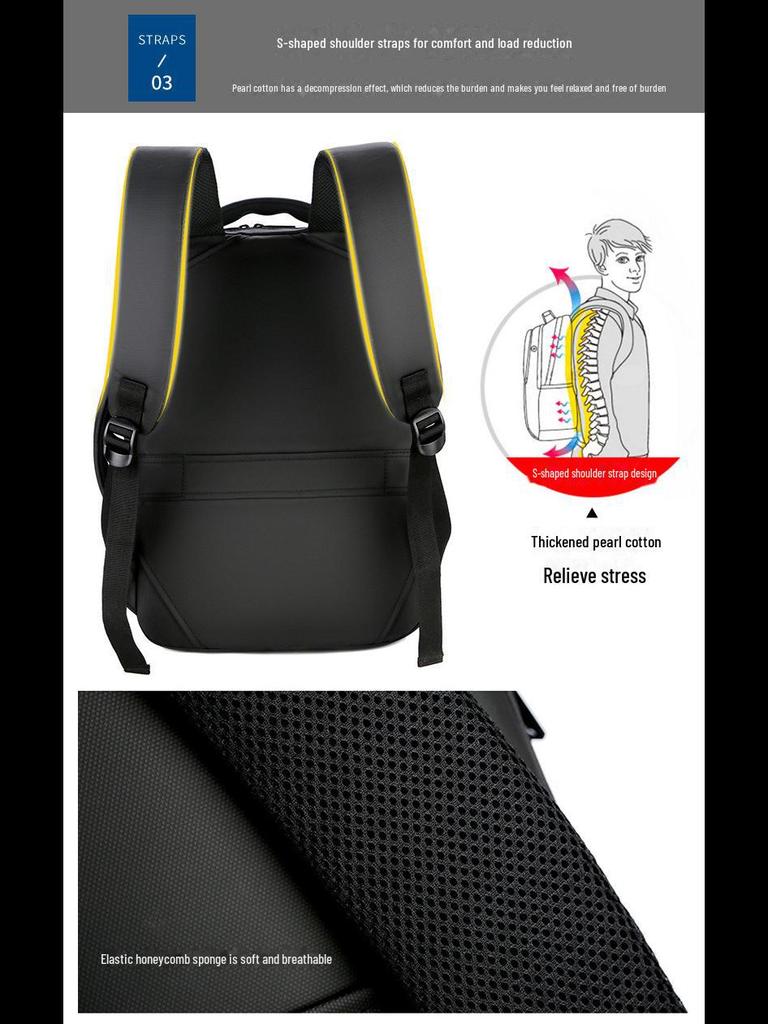 Мужской модный водонепроницаемый рюкзак для путешествий класса люкс: Вместительная, многофункциональная сумка через плечо для школы и ноутбука.