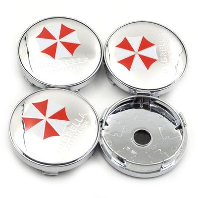 4 x 60 мм логотип Umbrella Corp, колпаки для центральных колес автомобиля, пылезащитные чехлы