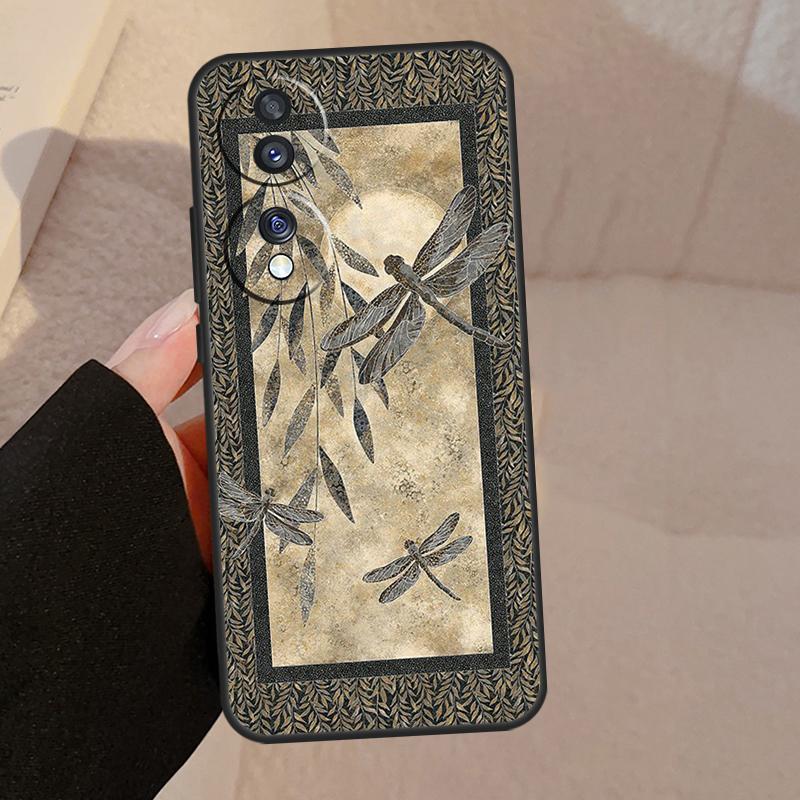 Чехол с узором 'Стрекоза' для Honor Magic 5 6 7 8 Pro Для Honor X9d X9a X9b X9c X8c X8b 50 70 90 200 400 Lite Win