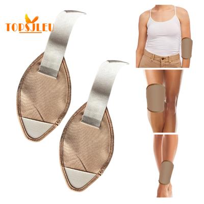 Набор из 2 обертываний с органическим касторовым маслом - регулируемые ремни, улучшение кровообращения, уменьшение воспаления, наколенники для облегчения боли в локтях