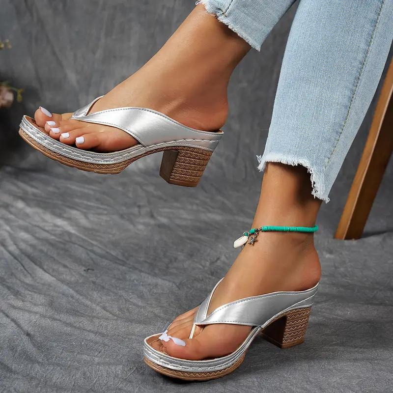 Большие женские босоножки на танкетке с открытым носком, шлепанцы для женщин
