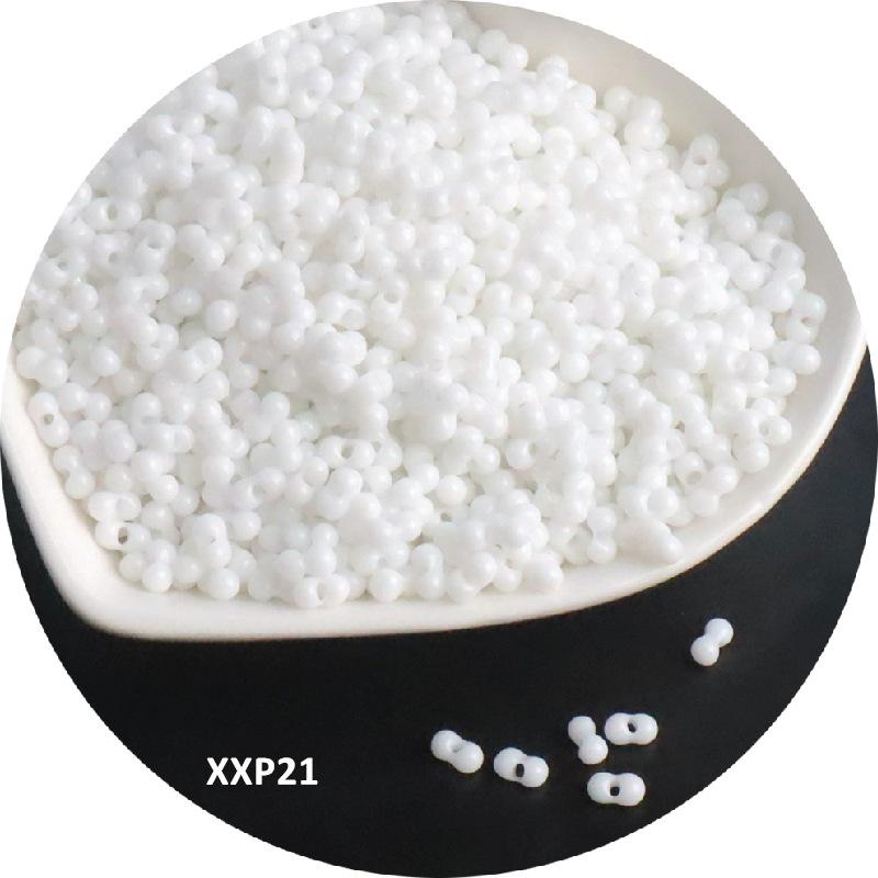 Стеклянные бусины-арахис сплошного цвета 2x4 мм для изготовления украшений и аксессуаров для волос своими руками