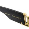 Great LOUIS VUITTON sunglasses LV Sleek Square black mens Z2062E Used