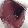HERMES Evelyne H logo Wallet Coin Compartment coin purse Leather purple