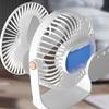 6 Inch USB Charging Desk Fan Quiet Three Blades Portable Table Fan with Night Light
