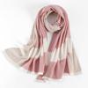 2025 Spring New Women's Knitted Color Matching Wool Scarf, Versatile Fashion Shawl Wool Scarf Women
