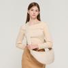 Half Cushion Circle Line Shoulder Cross Bag (ivory), RD23D20IVF0-7000025983
