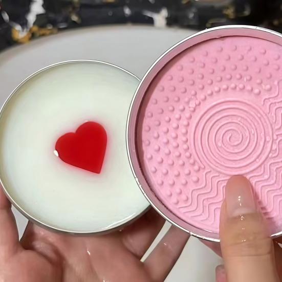 Makeup Brush Cleaner Soap with Silicone Cleaning Mat Portable Travel Multi-purpose Makeup Sponge Cosmetic Scrubber Cleaning Essential Oil