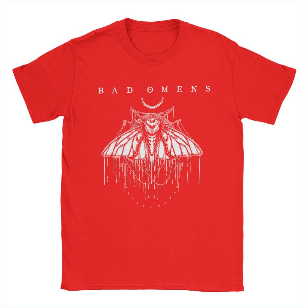 Moth Bad Omens Men's T Shirts Vintage Tees Short Sleeve O Neck T-Shirt 100% Cotton Summer Clothing