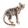 High-End Enamel Leopard Brooch, Oil-Spotted Leopard Corsage Men'S And Women'S Accessories Animal Pin